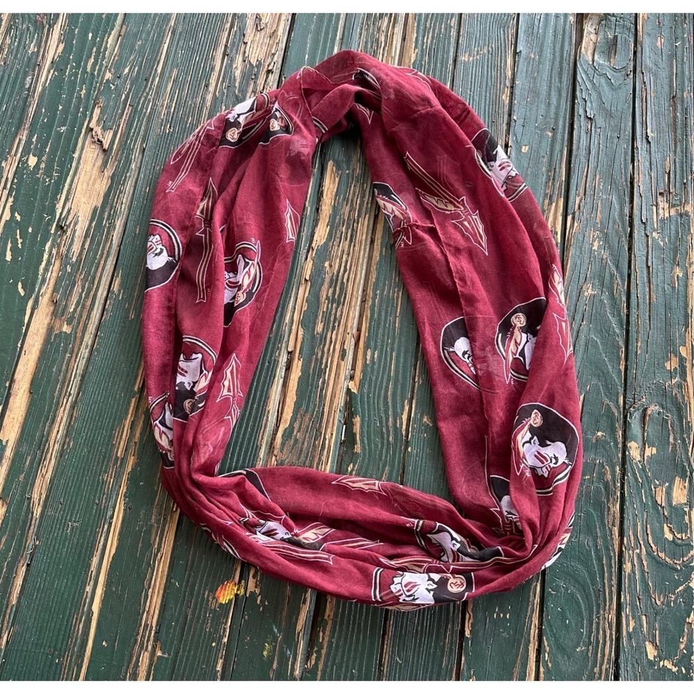Florida State University FSU Seminoles Garnet Infinity Scarf NCAA Fan Gear